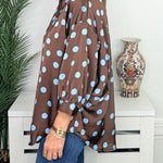 Dot Darling Oversized Polka Dot Shirt - Jessi Jayne Boutique
