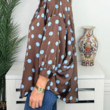 Dot Darling Oversized Polka Dot Shirt - Jessi Jayne Boutique