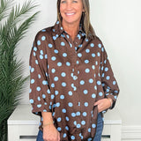 Dot Darling Oversized Polka Dot Shirt - Jessi Jayne Boutique