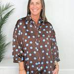 Dot Darling Oversized Polka Dot Shirt - Jessi Jayne Boutique