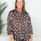 Dot Darling Oversized Polka Dot Shirt - Jessi Jayne Boutique