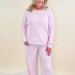 Blush Break Waffle Lounge Set - Jessi Jayne Boutique