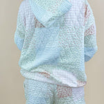 Sunkissed Coconut Quilted Pastel Floral Hoodie - Jessi Jayne Boutique