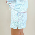 Sunkissed Coconut Quilted Pastel Floral Shorts - Jessi Jayne Boutique