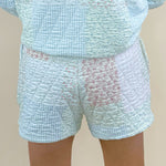 Sunkissed Coconut Quilted Pastel Floral Shorts - Jessi Jayne Boutique