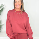 Merlot Must-Have Modal Crew Neck Sweatshirt - Jessi Jayne Boutique