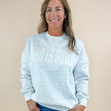 Sunkissed Coconut God Is Good Quilted Pastel Sweatshirt - Jessi Jayne Boutique
