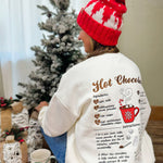 Sunkissed Coconut Hot Chocolate Recipe Embroidered Sweatshirt - Jessi Jayne Boutique