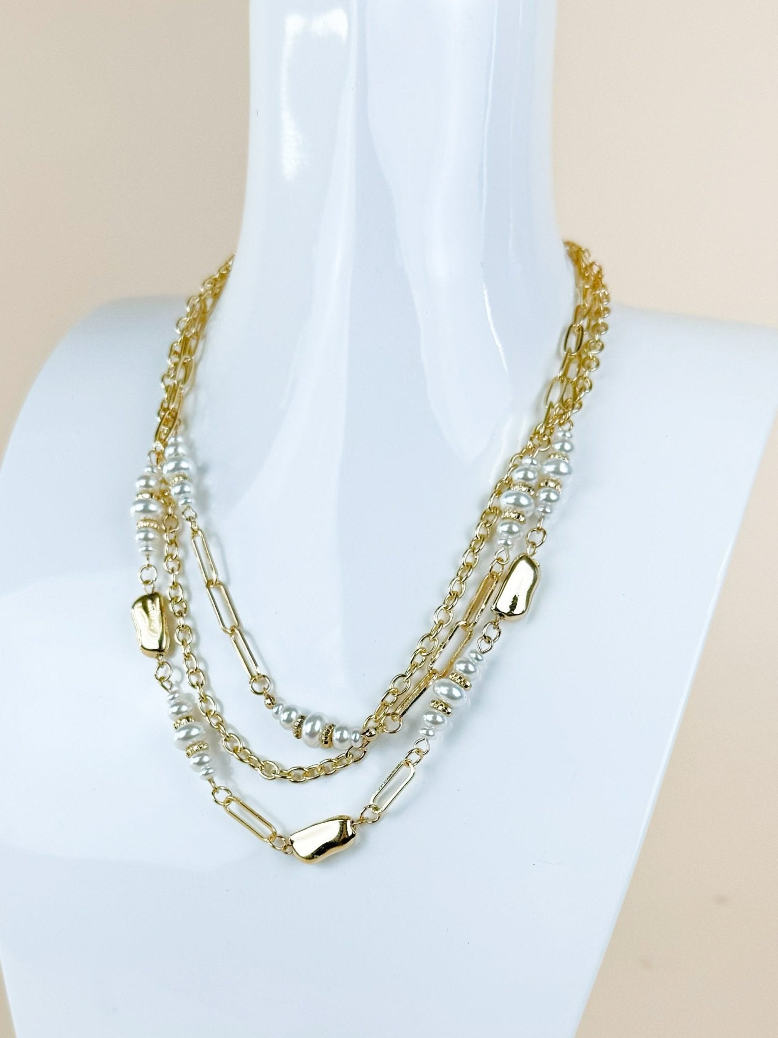 Gilded Layers Chain Necklace - Jessi Jayne Boutique