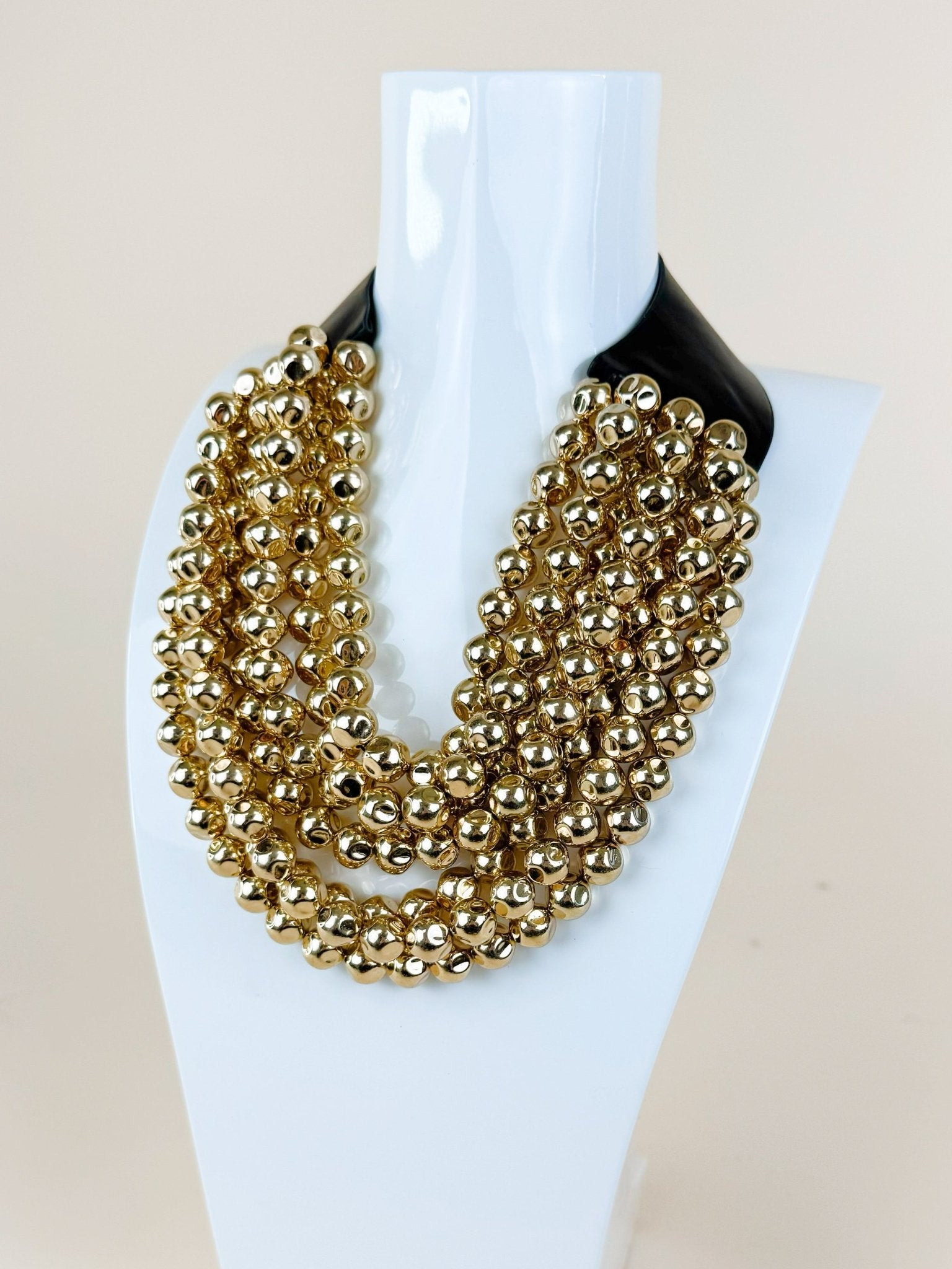 Golden Radiance Beaded Necklace - Jessi Jayne Boutique