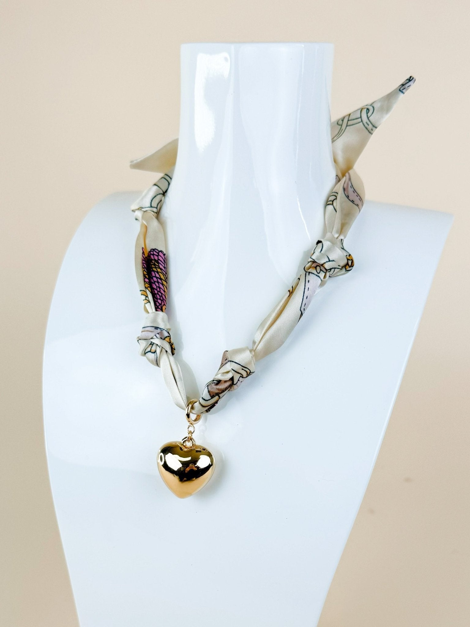Sweetheart Silk Scarf Necklace - Jessi Jayne Boutique