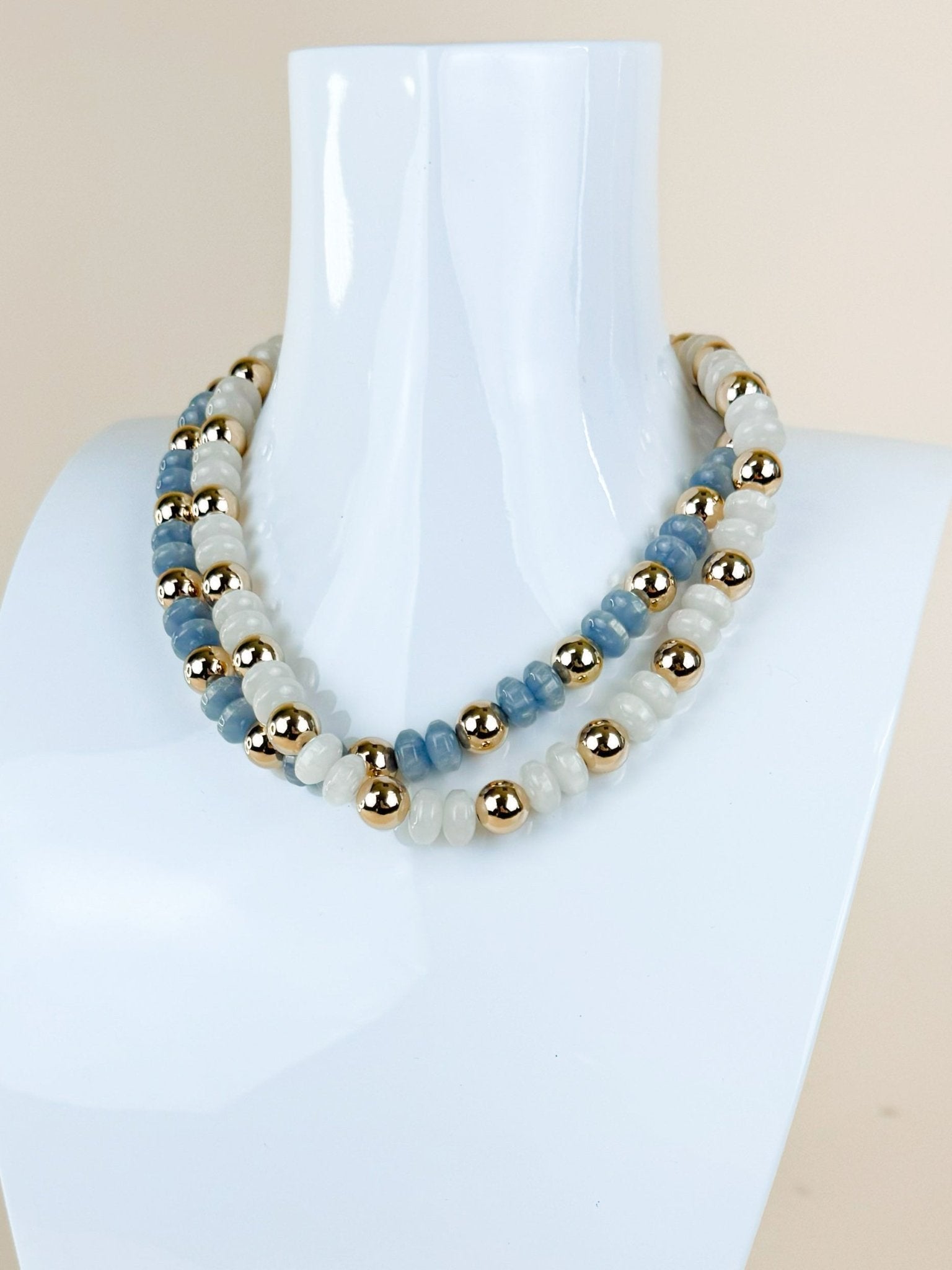 Coastal Luxe Beaded Necklace - Jessi Jayne Boutique