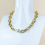 Gilded Pearl Chain Necklace - Jessi Jayne Boutique