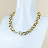 Gilded Pearl Chain Necklace - Jessi Jayne Boutique