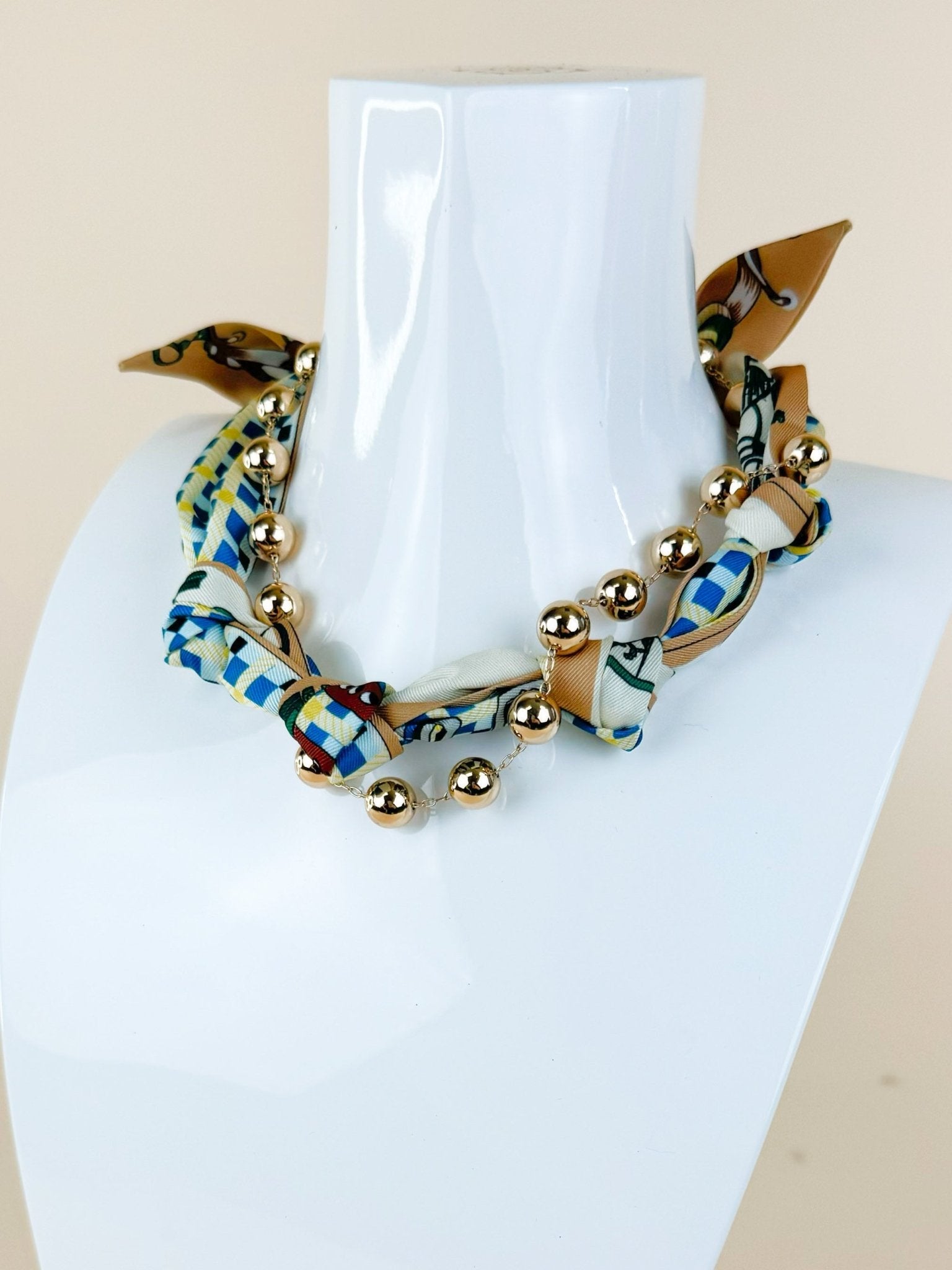 Riviera Silk Beaded Necklace - Jessi Jayne Boutique