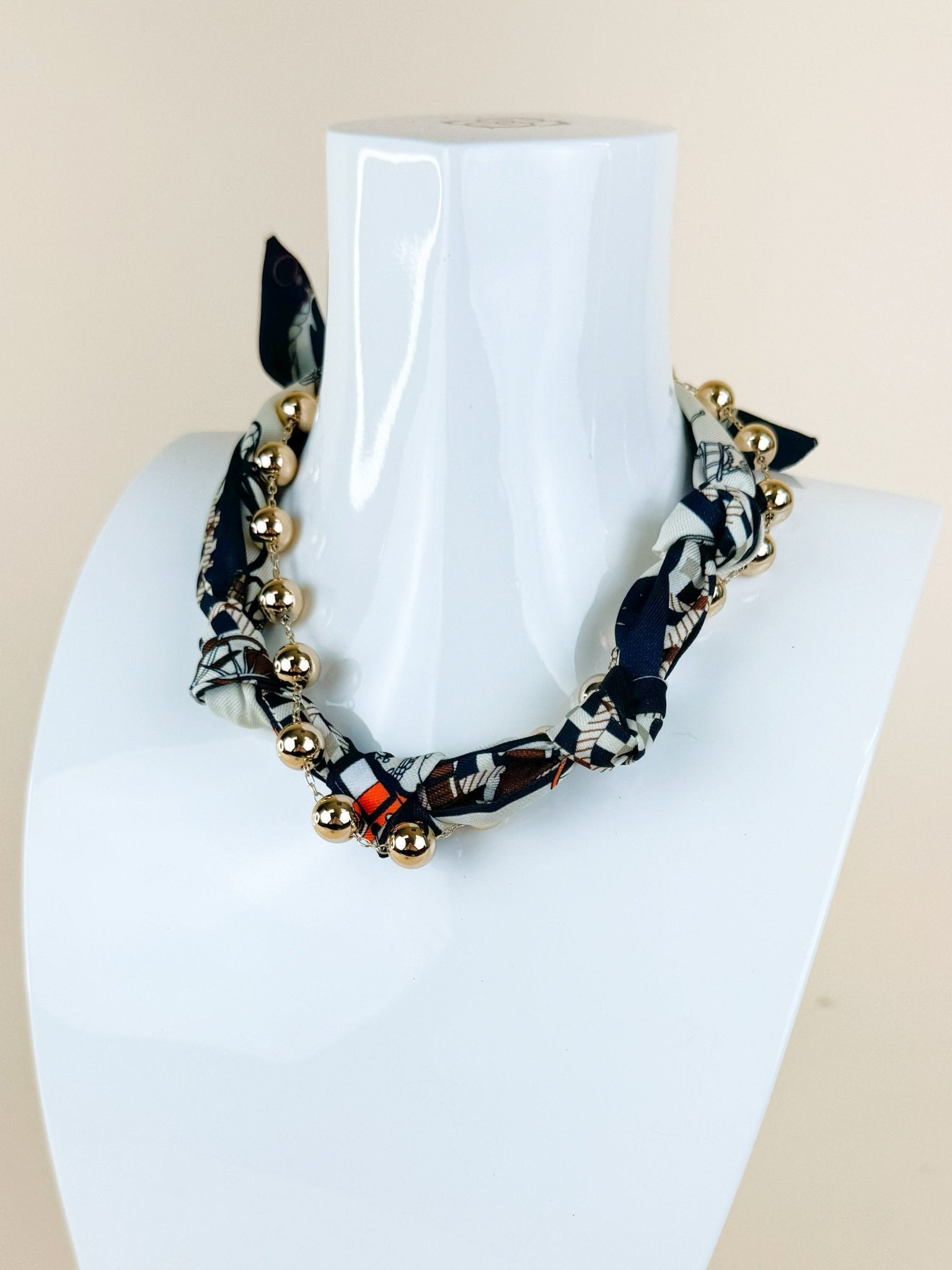 Midnight Muse Silk Beaded Necklace - Jessi Jayne Boutique