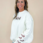 Sunkissed Coconut Gingerbread Recipe Embroidered Sweatshirt - Jessi Jayne Boutique