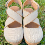 Corky Case Closed Caramel Combo Wedge - Jessi Jayne Boutique