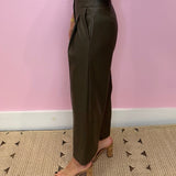 Dare You To Dark Olive Pleather Pants - Jessi Jayne Boutique