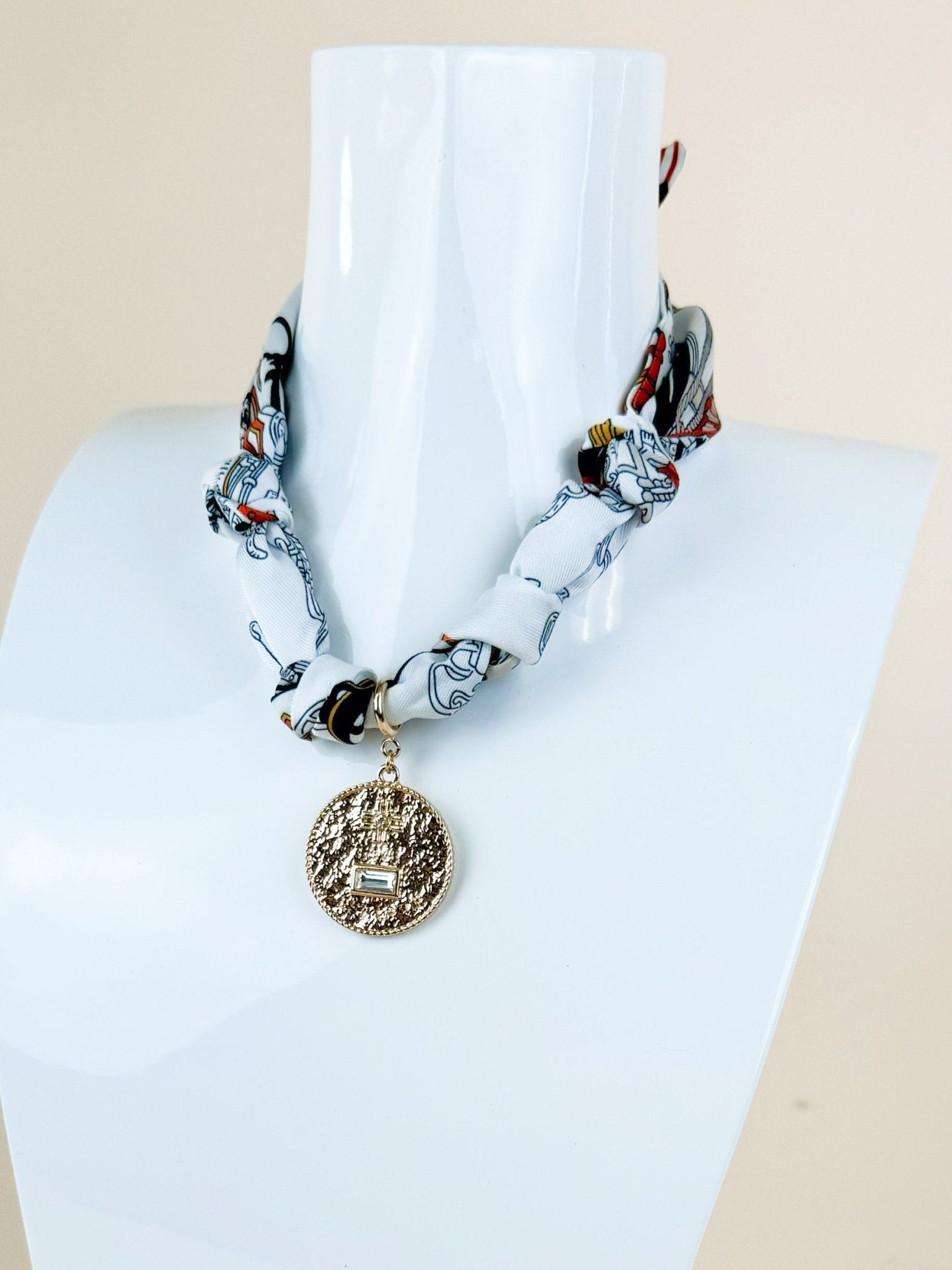 Roman Charm Scarf Necklace - Jessi Jayne Boutique