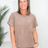 Cozy Cord Short Sleeve Top & Cropped Pant Set