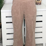 Cozy Cord Short Sleeve Top & Cropped Pant Set