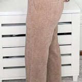Cozy Cord Short Sleeve Top & Cropped Pant Set