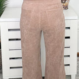 Cozy Cord Short Sleeve Top & Cropped Pant Set