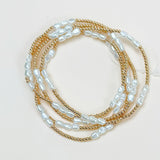 Golden Grace Beaded Bracelet Set - Jessi Jayne Boutique