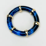 Midnight Marble Stretch Bracelet - Jessi Jayne Boutique