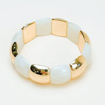 Ivory Luxe Stretch Bracelet - Jessi Jayne Boutique