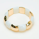 Ivory Luxe Stretch Bracelet - Jessi Jayne Boutique