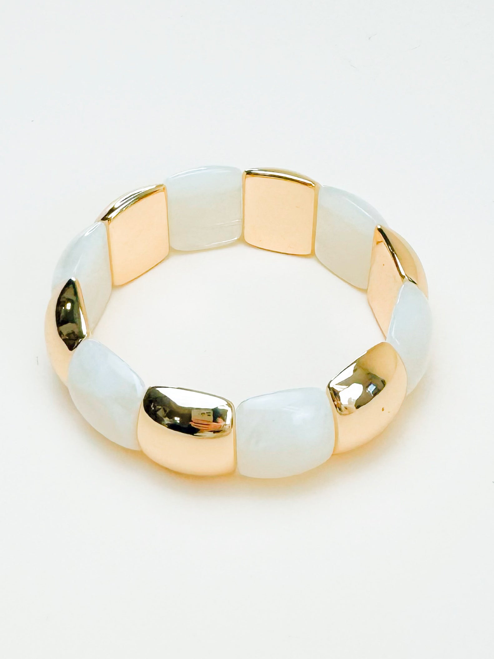 Ivory Luxe Stretch Bracelet - Jessi Jayne Boutique