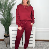 Weekend Ready Scuba Sweatshirt & Jogger Set