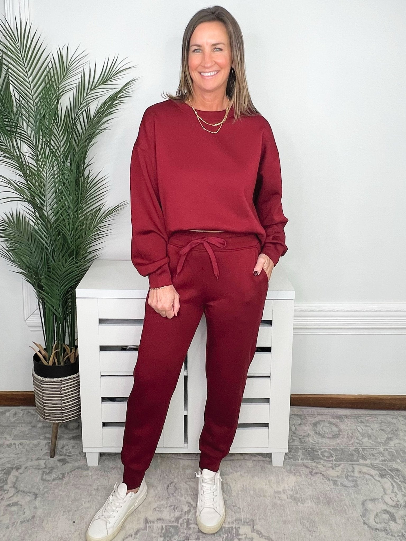 Weekend Ready Scuba Sweatshirt & Jogger Set - Jessi Jayne Boutique