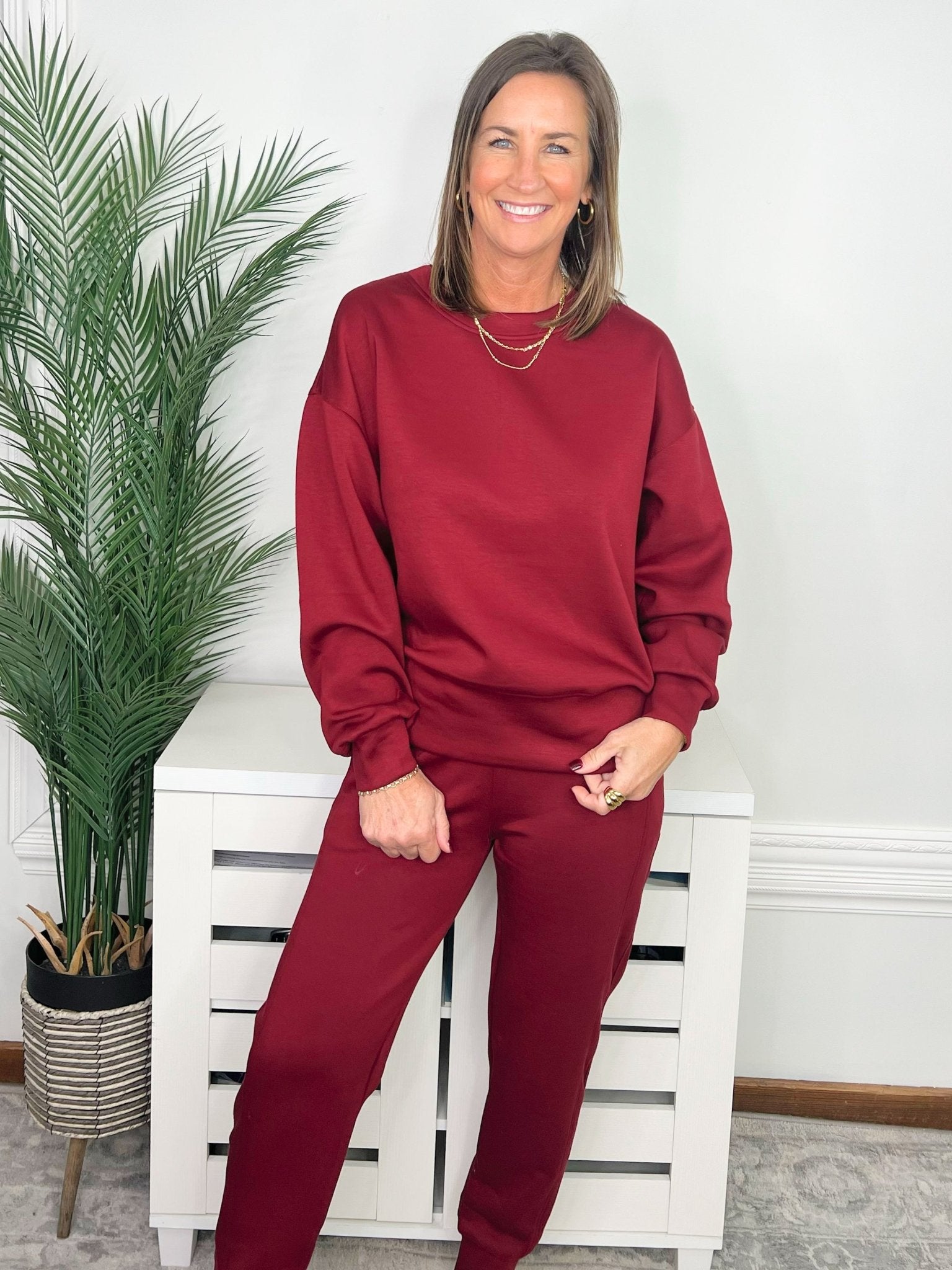 Weekend Ready Scuba Sweatshirt & Jogger Set - Jessi Jayne Boutique
