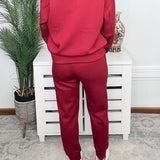 Weekend Ready Scuba Sweatshirt & Jogger Set