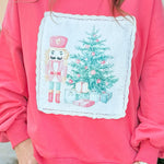 Jolly Nutcracker Lace Sweatshirt - Jessi Jayne Boutique