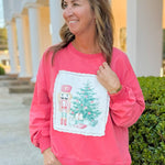 Jolly Nutcracker Lace Sweatshirt - Jessi Jayne Boutique