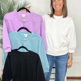 Cloud Nine Cropped Scuba Sweatshirt - Jessi Jayne Boutique