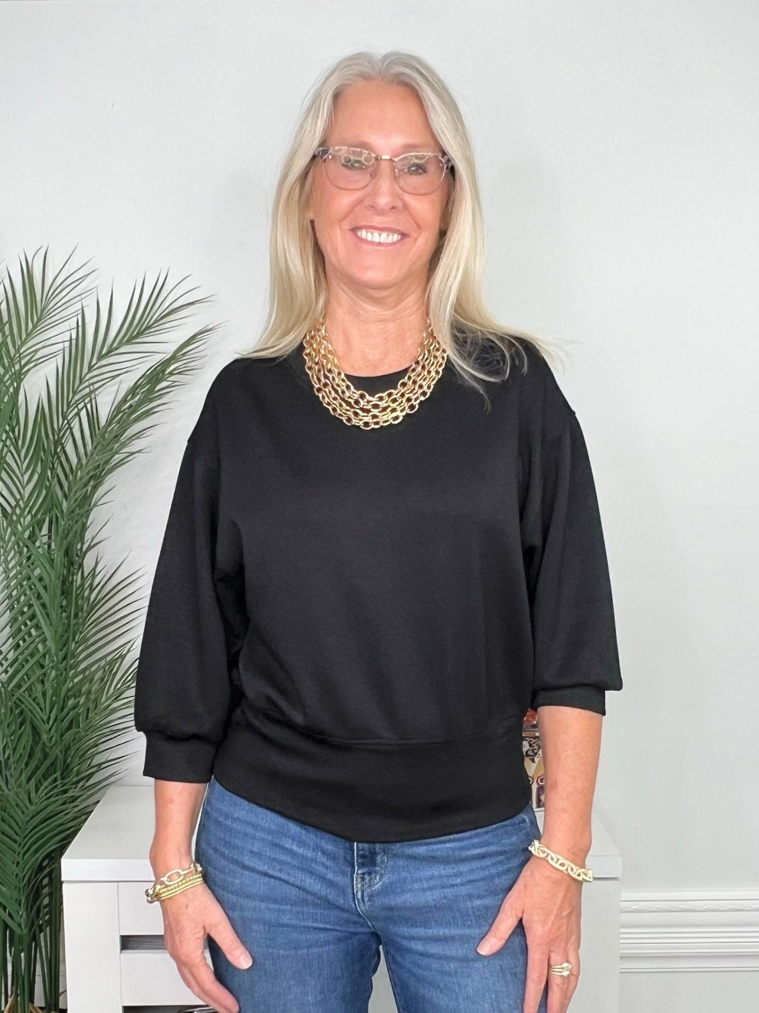 Cloud Nine Cropped Scuba Sweatshirt - Jessi Jayne Boutique