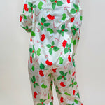 Holly Jolly Satin Pajama Pants Set - Jessi Jayne Boutique