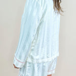 Candy Cane Satin Shorts Pajama Set - Jessi Jayne Boutique