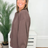 Cozy Morning Cotton Modal Long Sleeve Pocket Pullover - Jessi Jayne Boutique