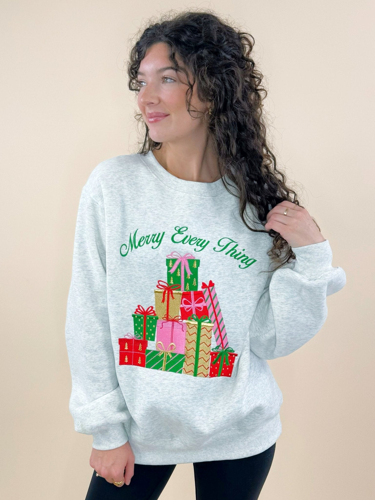 Merry Everything Holiday Sweatshirt - Jessi Jayne Boutique