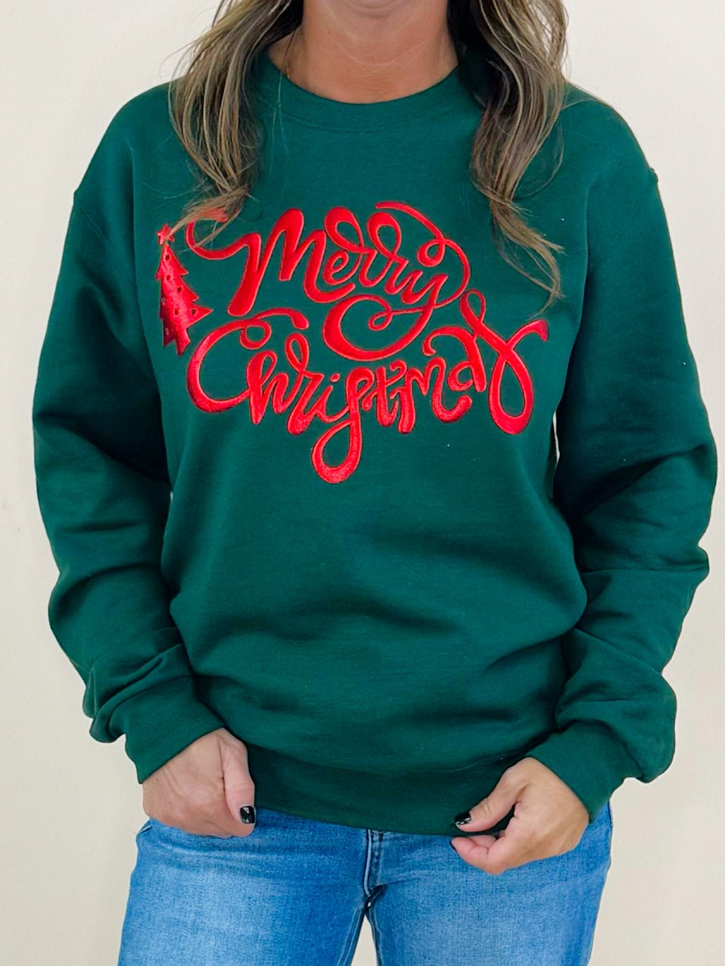 Classic Merry Christmas Sweatshirt - Jessi Jayne Boutique