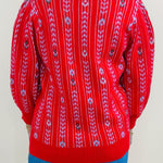Scarlet Stripe Knit Sweater - Jessi Jayne Boutique