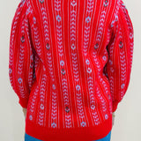 Scarlet Stripe Knit Sweater - Jessi Jayne Boutique