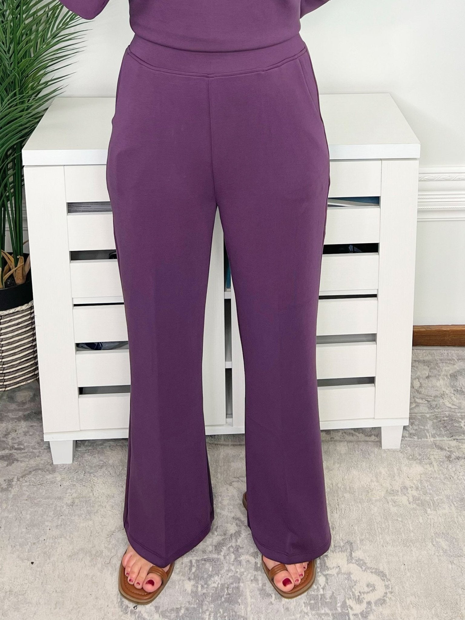 Sofie Soft Cropped Wide Leg Lounge Pants - Jessi Jayne Boutique