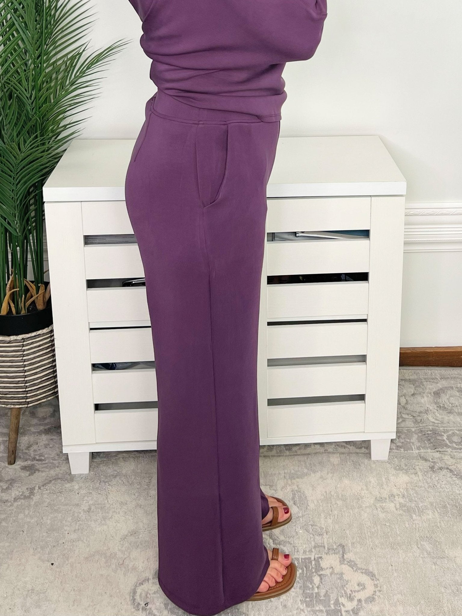 Sofie Soft Cropped Wide Leg Lounge Pants - Jessi Jayne Boutique